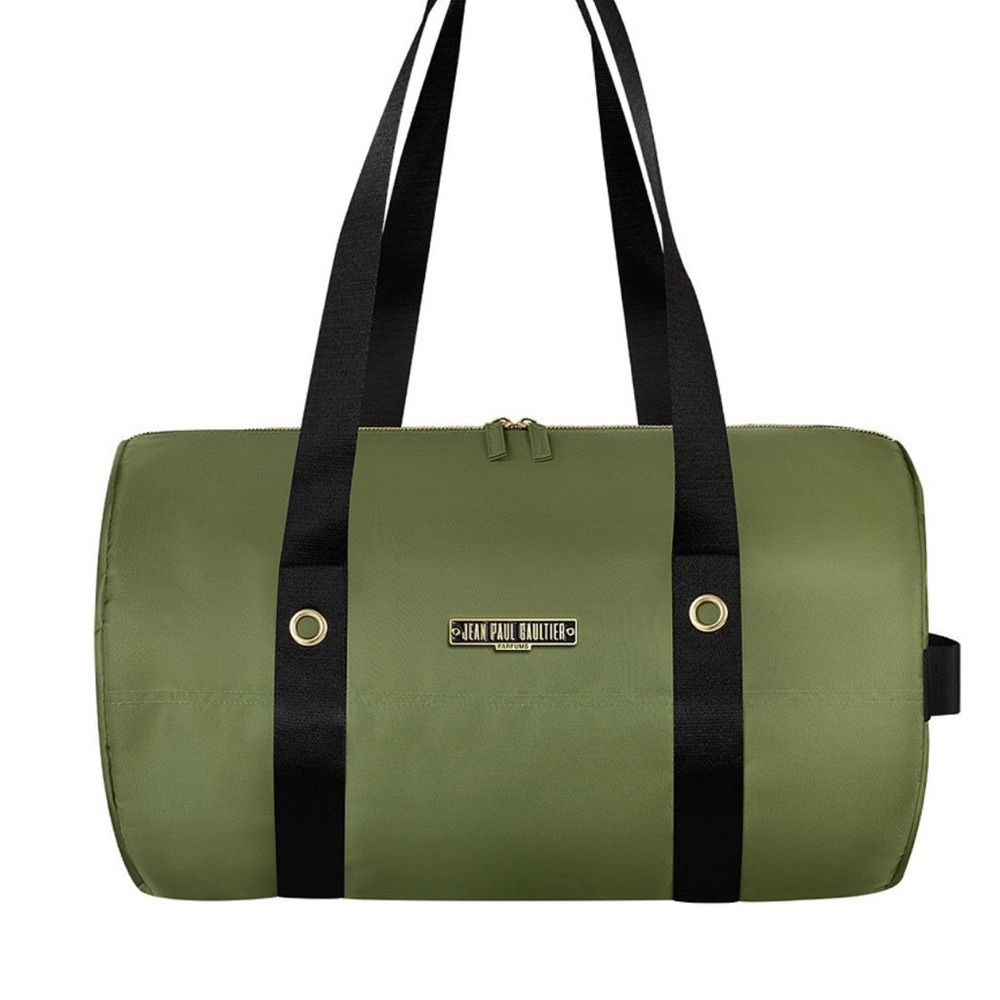 Jean Paul Gaultier military green duffel bag